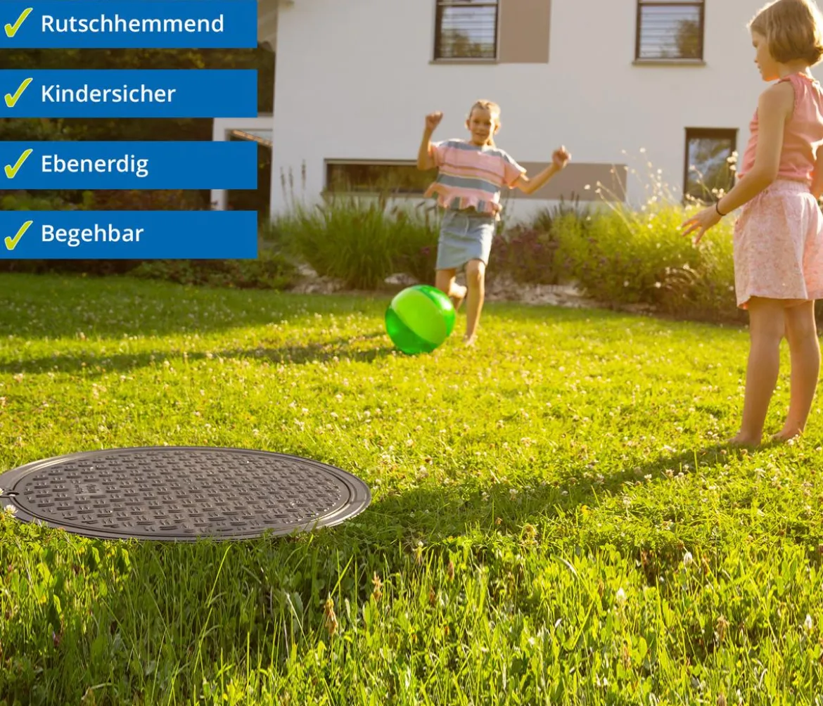 4rain Zisterne FLAT Flachtank-Paket Garten-Comfort, begehbar