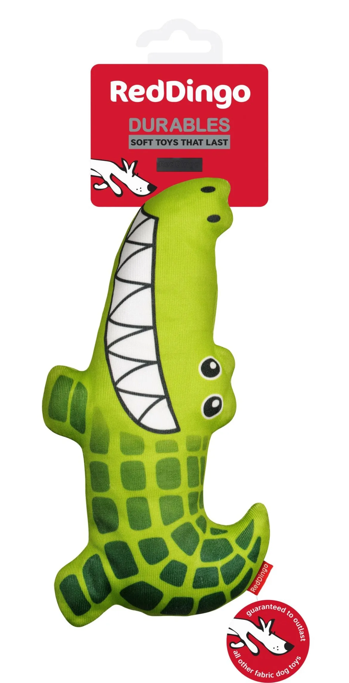 Red Dingo Hundespielzeug DURABLES Toys Krokodil