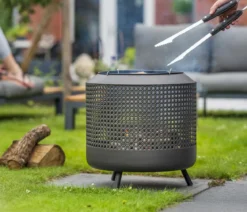 RedFire Feuerkorb Midland inkl. Grillrost, ca. Ø50/H51 cm