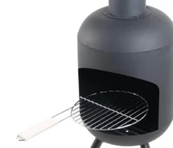 RedFire Feuerstelle Fuego Large inkl. Grillrost, ca. Ø40/H149 cm
