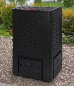 Remaplan Komposter Thermoquick® Rattan Black-Line, ca. 400 l