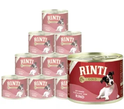 RINTI Gold Nassfutter für Hunde, 12 x 185 g