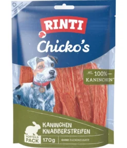 RINTI Hundesnack Chicko's Knabberstreifen, Kaninchen, 170 g