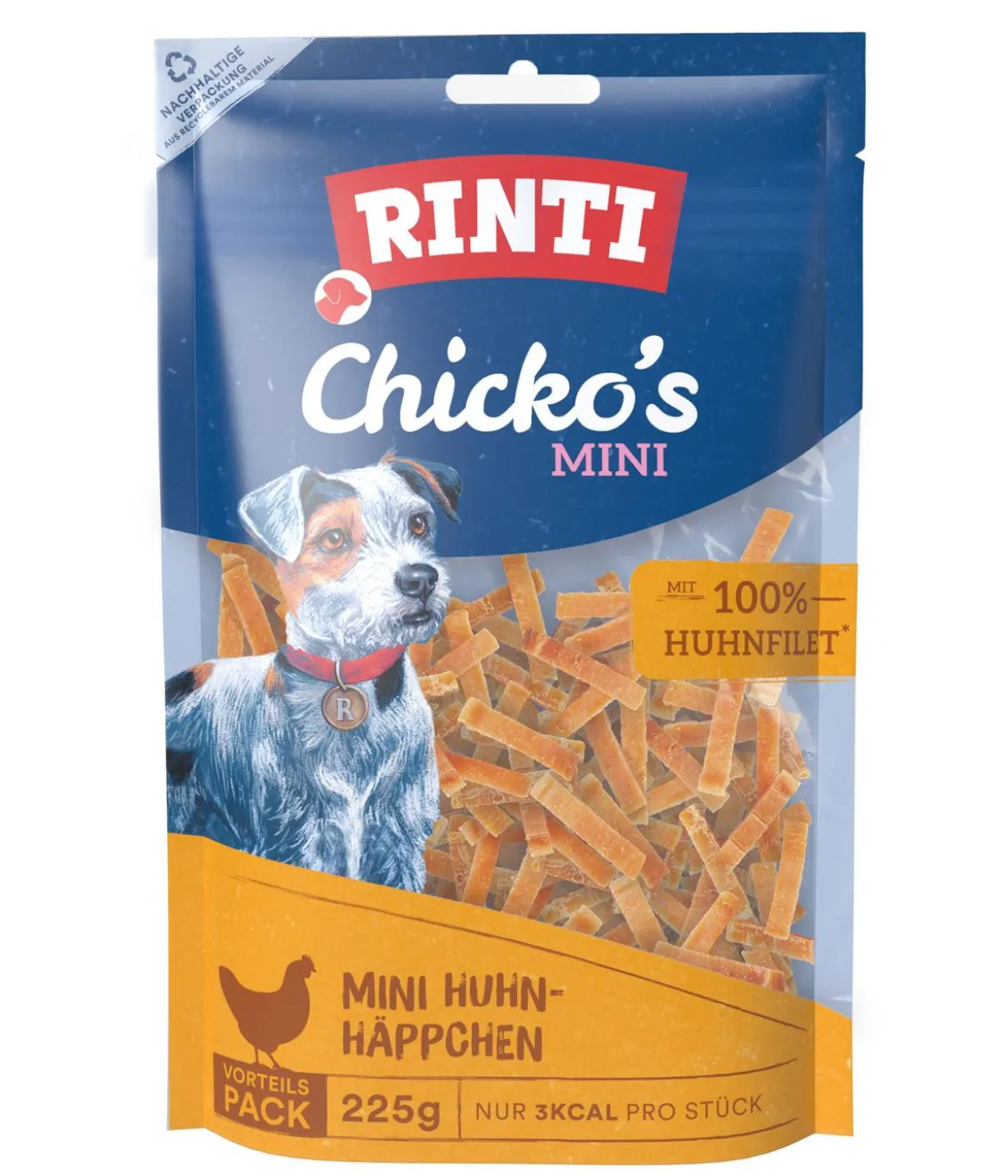 Rinti Hundesnack Chicko's Mini Huhn-Häppchen, 225 g