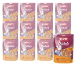Rinti Hundesnack Chicko's Plus Käsewürfel mit Huhn, 12 x 80 g