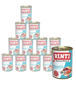 RINTI Kennerfleisch Nassfutter für Hunde, 12 x 400 g