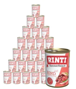 RINTI Kennerfleisch Nassfutter für Hunde, 24 x 400 g