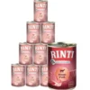 RINTI Nassfutter für Hunde Singlefleisch Pur, 12 x 400 g