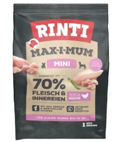 Rinti Trockenfutter für Hunde MAX-I-MUM Mini, Adult, Huhn
