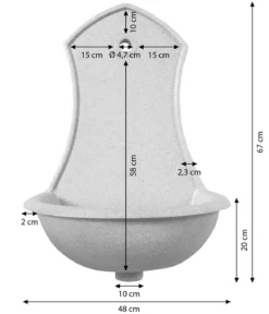 Roto Garten-Waschbecken Saturn, ca. H75 cm