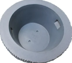 Roto Kunststoff-Blumentopf Samba, konisch, Ø 62 cm, grau