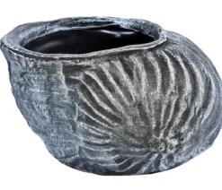 Roto Kunststoff-Pflanztopf Muschel, grau, ca. B40/H25,5/T30 cm
