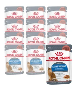 ROYAL CANIN® Nassfutter für Katzen Light Weight Care in Soße, 12 x 85 g