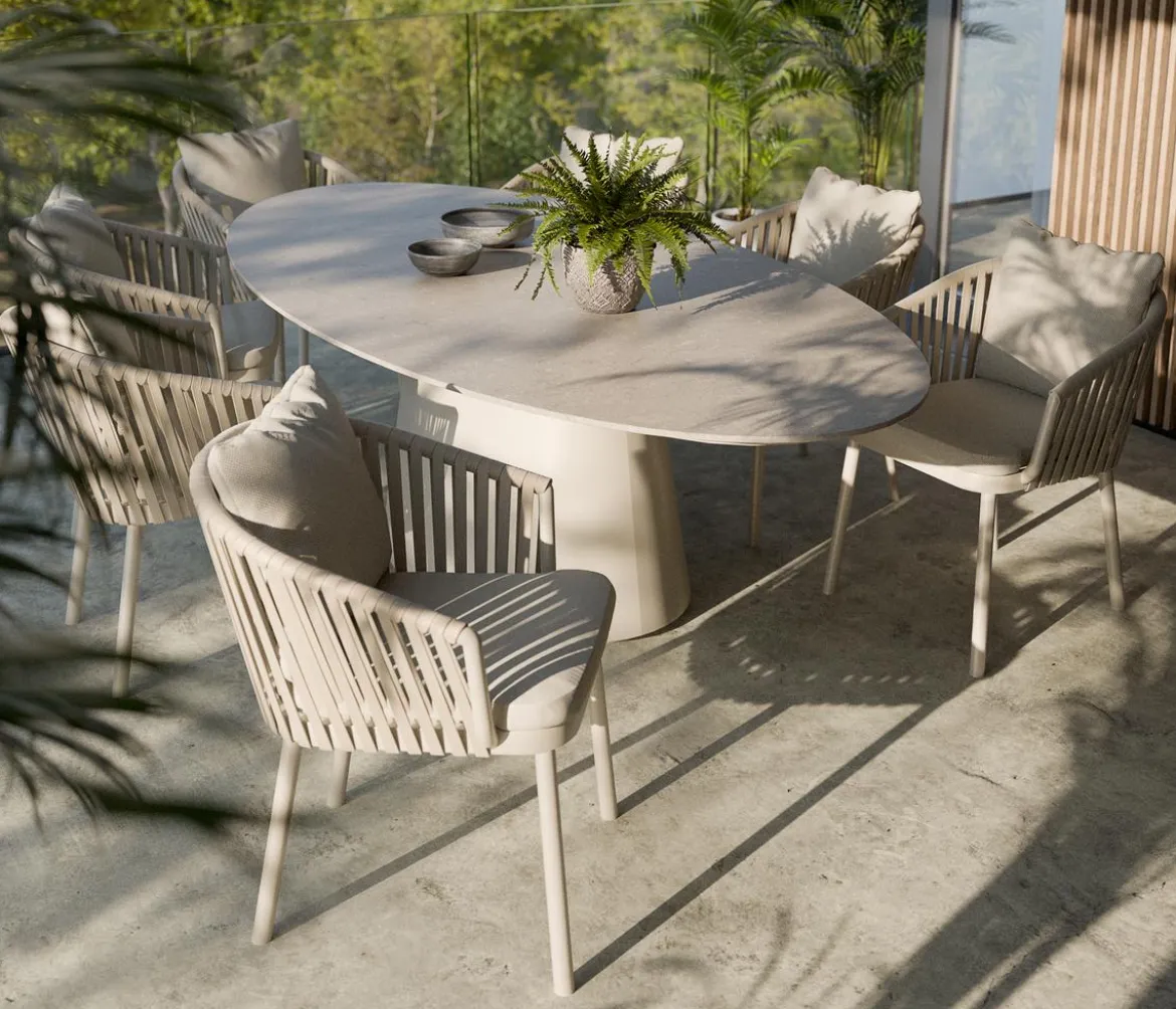 Royal Garden Gartentisch Oval, ca. B239/H75/T119 cm