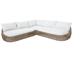 Royal Garden Geflecht-Sofa Norden, 3-teilig
