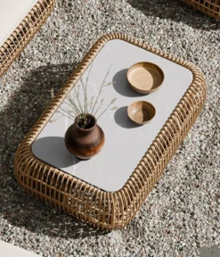 Royal Garden Geflechttisch Norden, ca. B128/H38,5/T80,5 cm