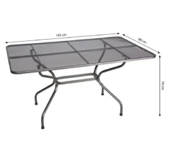 Royal Garden Streckmetall-Gartentisch, ca. B145/H74/T90 cm