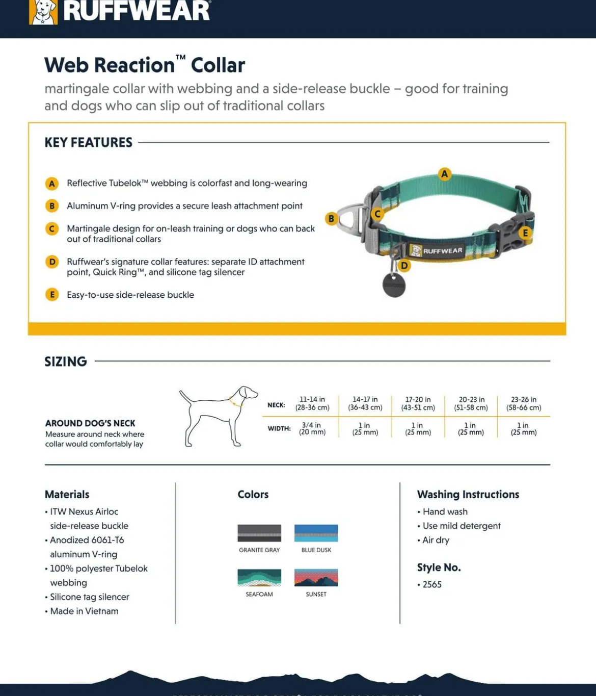 RUFFWEAR® Hundehalsband Web Reaction™