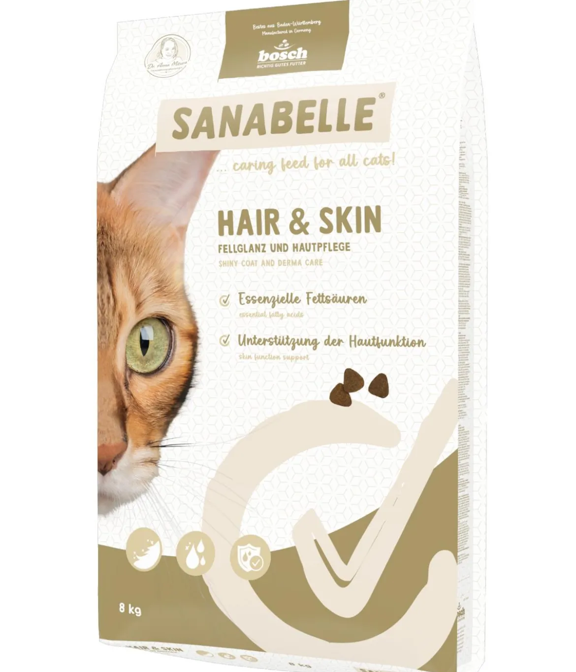 Sanabelle® Care Trockenfutter für Katzen Hair & Skin Adult, Geflügel