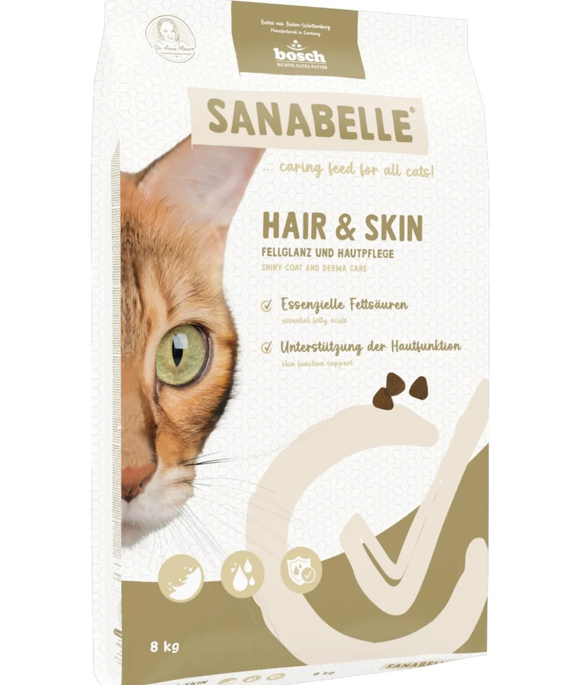Sanabelle® Care Trockenfutter für Katzen Hair & Skin Adult, Geflügel