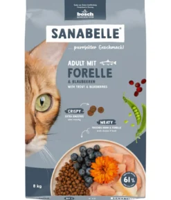 Sanabelle® Life Trockenfutter für Katzen Adult, Forelle & Blaubeeren