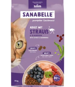 Sanabelle® Life Trockenfutter für Katzen Adult, Strauß & Blaubeeren