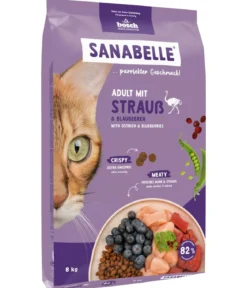 Sanabelle® Life Trockenfutter für Katzen Adult, Strauß & Blaubeeren