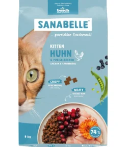 Sanabelle® Life Trockenfutter für Katzen Kitten, Huhn & Preiselbeeren