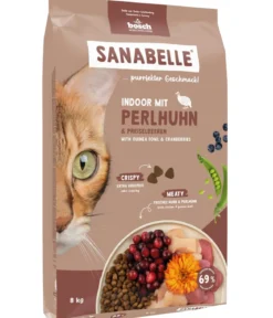Sanabelle® Life Trockenfutter für Katzen Indoor Adult, Perlhuhn & Preiselbeeren