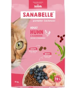 Sanabelle® Life Trockenfutter für Katzen Adult, Huhn & Preiselbeeren