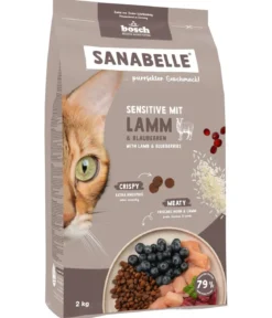 Sanabelle® Trockenfutter für Katzen Sensitiv Adult, Lamm & Blaubeeren