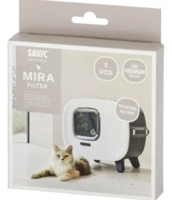 SAVIC Aktivkohlefilter für Katzentoilette Mira de luxe, ca. B12/T12/H1,4 cm