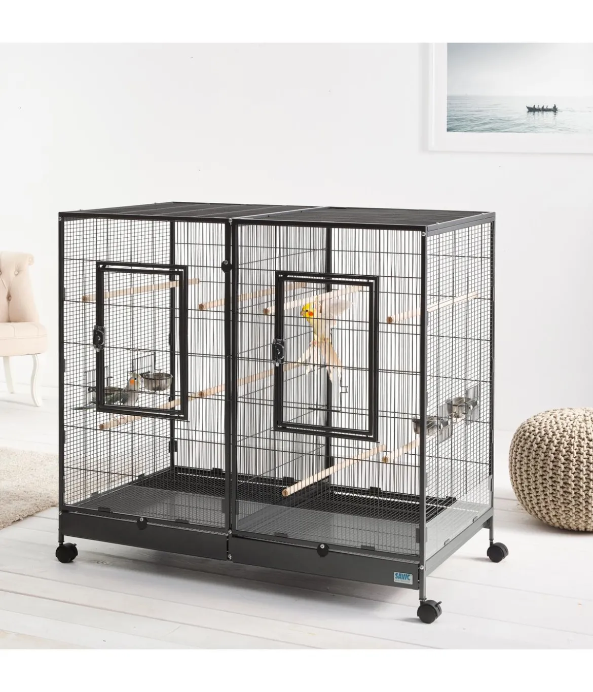 SAVIC Nager- und Vogelheim Tasmania 120, ca. B120/H107/T65 cm