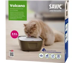 SAVIC Trinkbrunnen Volcano, weiß/grau, ca. B25/H11/T25 cm