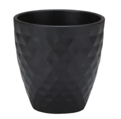 Scheurich Keramik-Übertopf Ada, konisch, dunkelgrau, ca. Ø14 cm