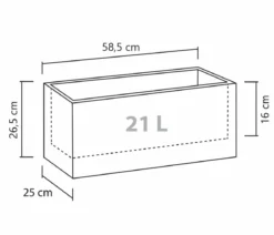 Scheurich Kunststoff-Kasten C-Cube Long, rechteckig