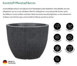 Scheurich Kunststoff-Topf Barceo, rund