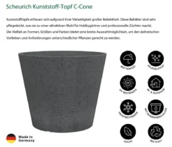 Scheurich Kunststoff-Topf C-Cone, rund