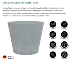 Scheurich Kunststoff-Topf C-Cone, rund