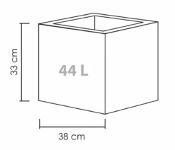 Scheurich Kunststoff-Topf C-Cube, quadratisch