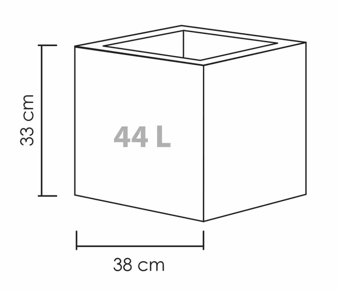 Scheurich Kunststoff-Topf C-Cube, quadratisch