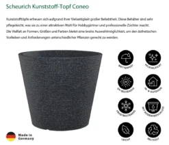 Scheurich Kunststoff-Topf Coneo, rund