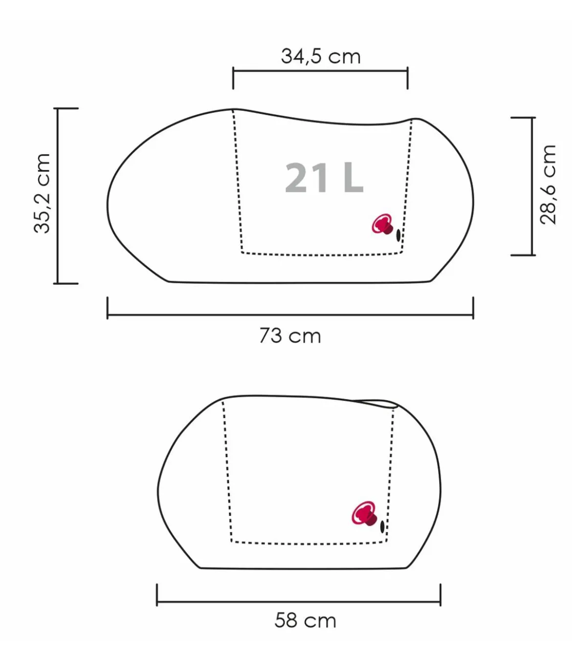 Scheurich Kunststoff-Topf Flow, oval