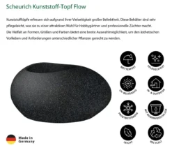Scheurich Kunststoff-Topf Flow, oval