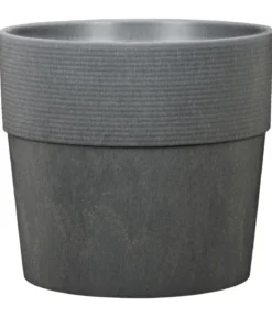 Scheurich Kunststoff-Topf Groove+, rund, ca. Ø28,5/H26 cm
