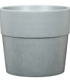 Scheurich Kunststoff-Topf Groove+, rund, ca. Ø28,5/H26 cm