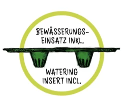 Scheurich Kunststoff-Topf Groove+, rund, ca. Ø28,5/H26 cm