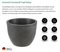 Scheurich Kunststoff-Topf Padua, rund