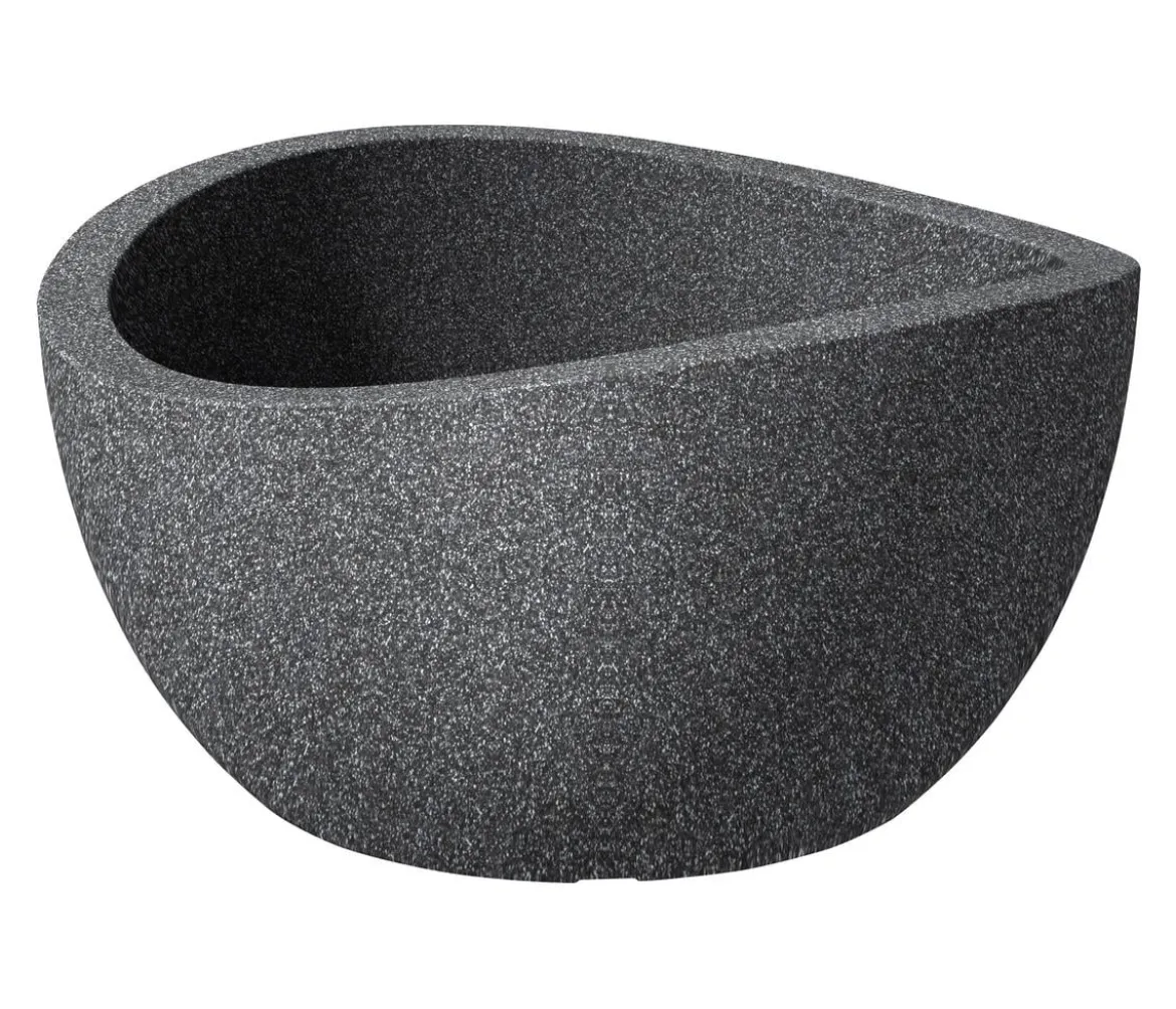 Scheurich Kunststoff-Topf Wave Globe, rund, ca. Ø39,3/H21 cm