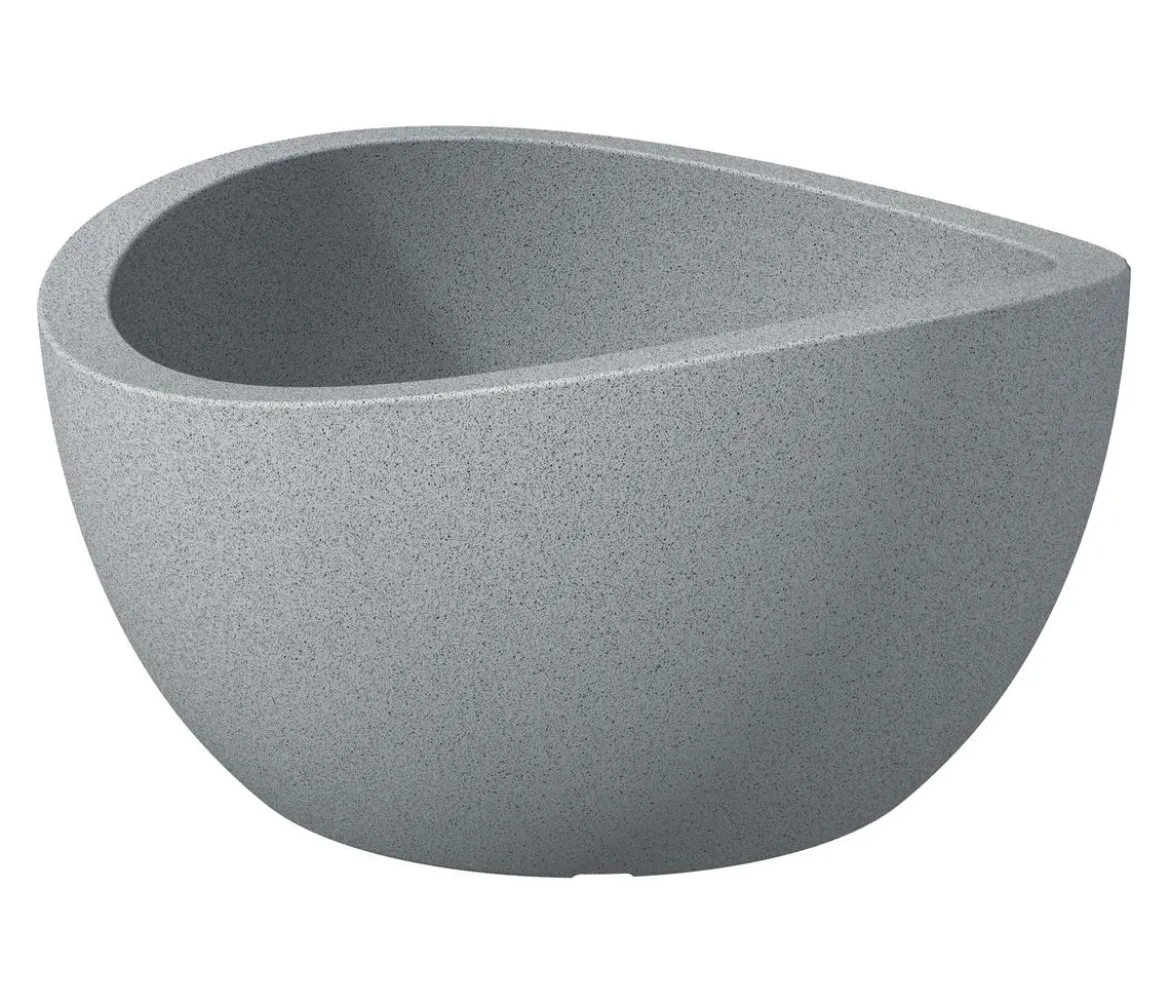 Scheurich Kunststoff-Topf Wave Globe, rund, ca. Ø39,3/H21 cm
